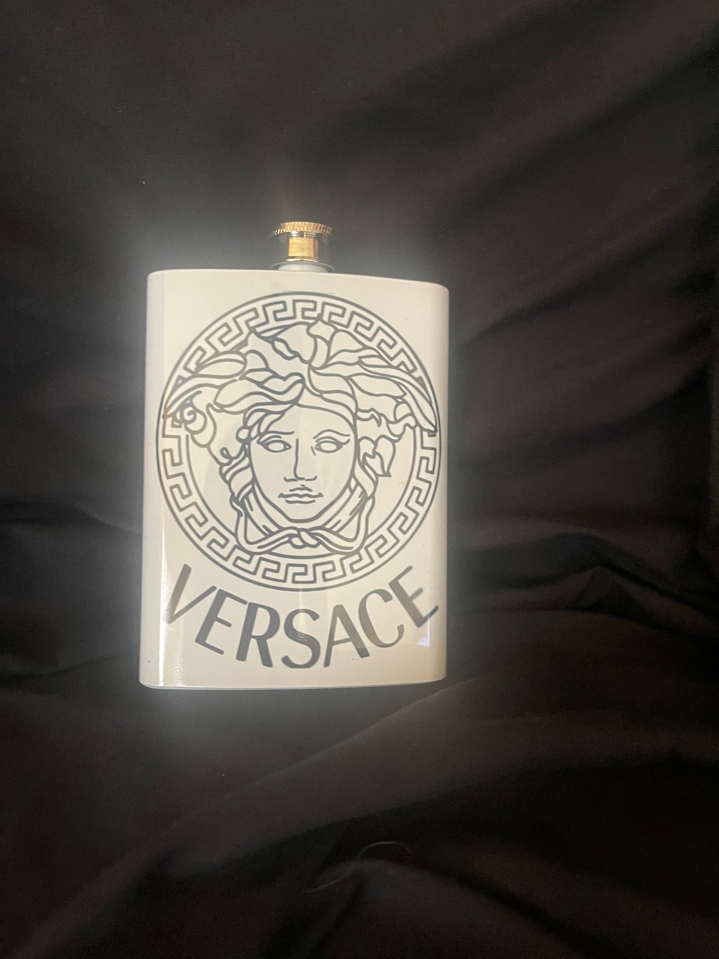 Versace hip flask