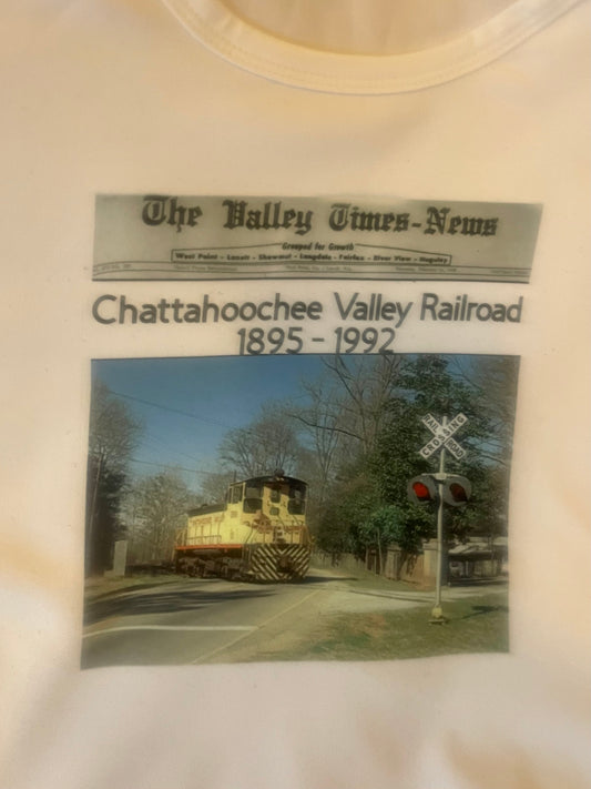 Chattahoochee Valley Railroad infused ink tshirt